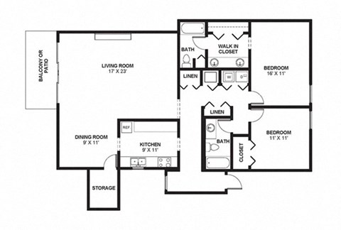 Two Bed Two Bath 1510 Square Feet at The Bridges at Foxridge, Mission, Kansas